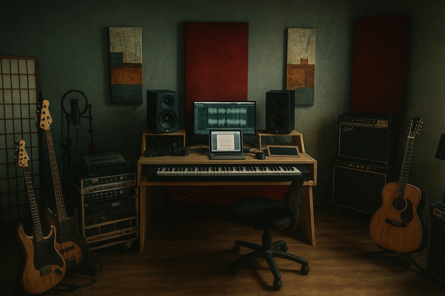 My stylized home studio